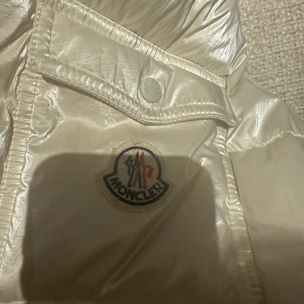 Moncler Shiny Cream Puffer Vest - Picture 5 of 9